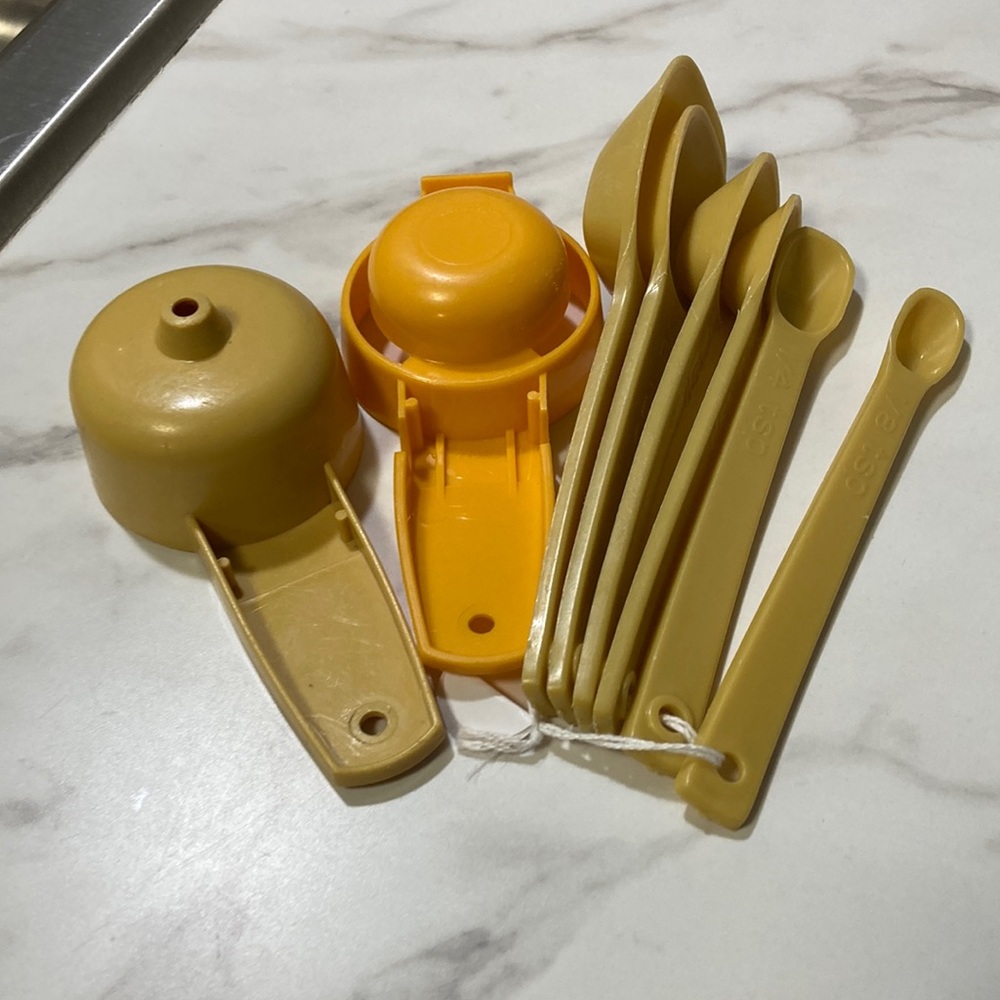 Vintage utensils. Tupperware